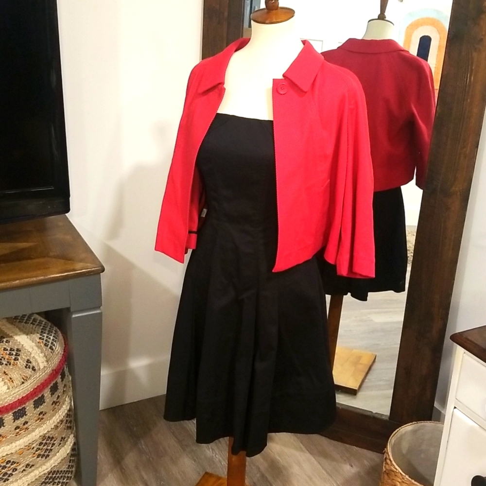 NWT Black Strapless Express dress, Size 10
